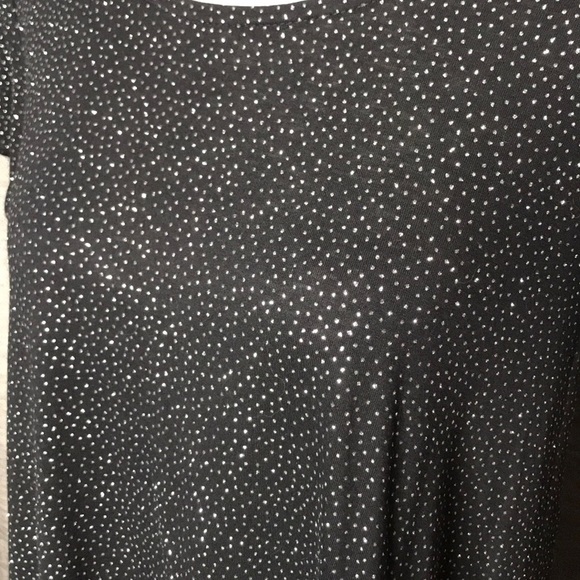 JENNIFER LOPEZ BLACK SHIMMER MEDIUM BLOUSE - Picture 6 of 8